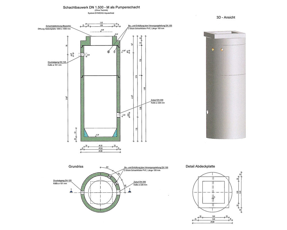 Pumpenschächte aus Beton